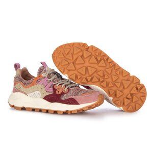 Flower Mountain Yamano 3 Suede & Woolen Knitting in Cipria-Brown 8.5